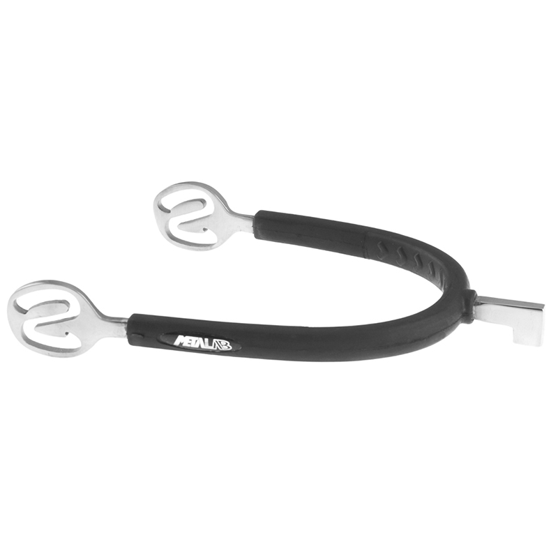 English hunt spurs metalab stainless steel coated with rubber grip