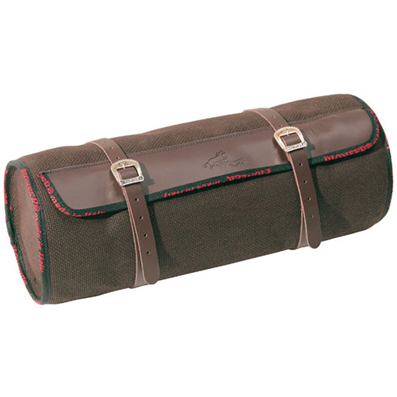 Round saddle bag pioneer in cotton and leather