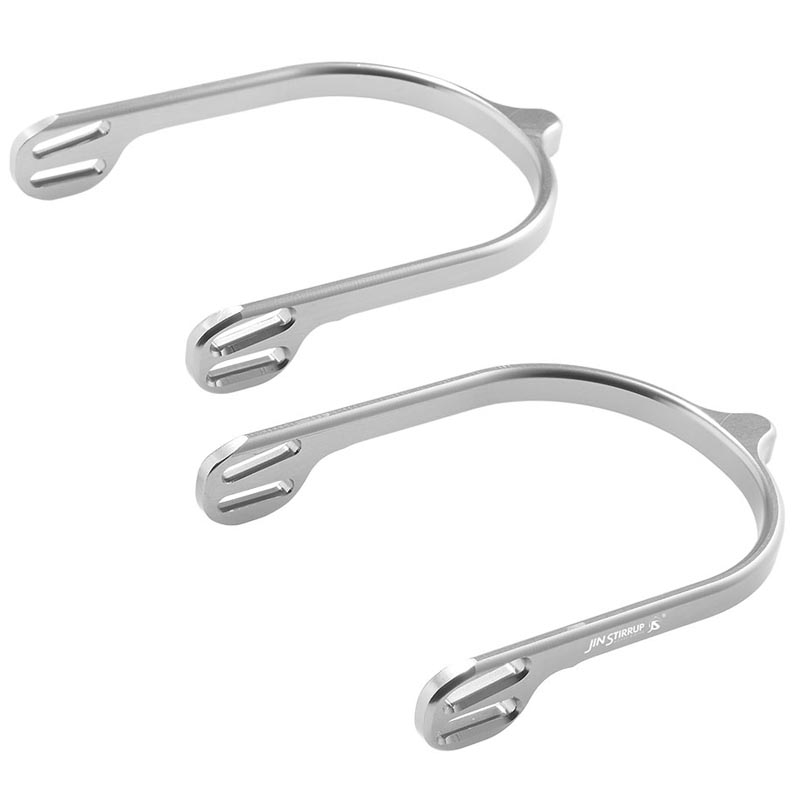 Spurs jin stirrups in aluminium short size
