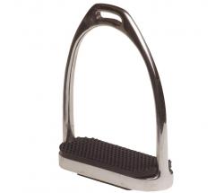 STAINLESS STEEL STIRRUPS WITH RUBBER TREAD - 3128