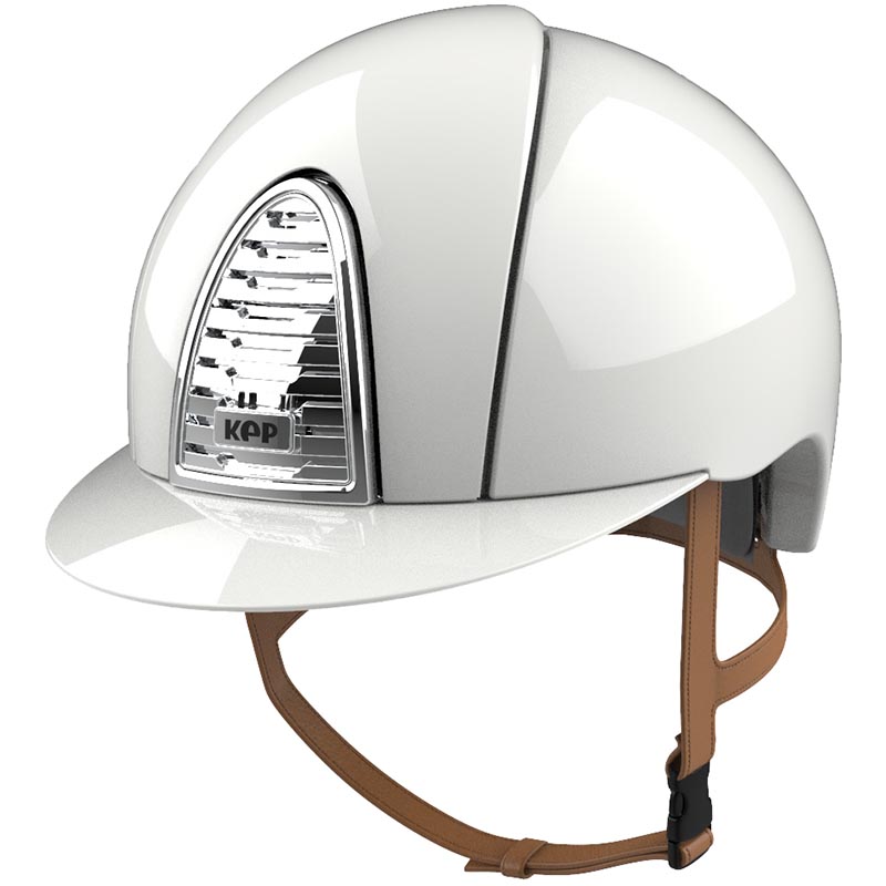 Helmet kep italia model cromo 2.0 polish white - 3200