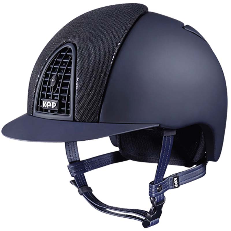 Kep italia helmet model cromo t insert front blue glitter - 3228