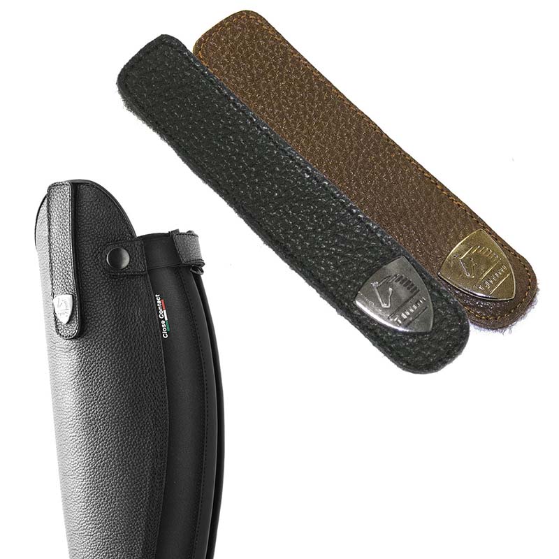 Straps tumbled leather for tattini boots