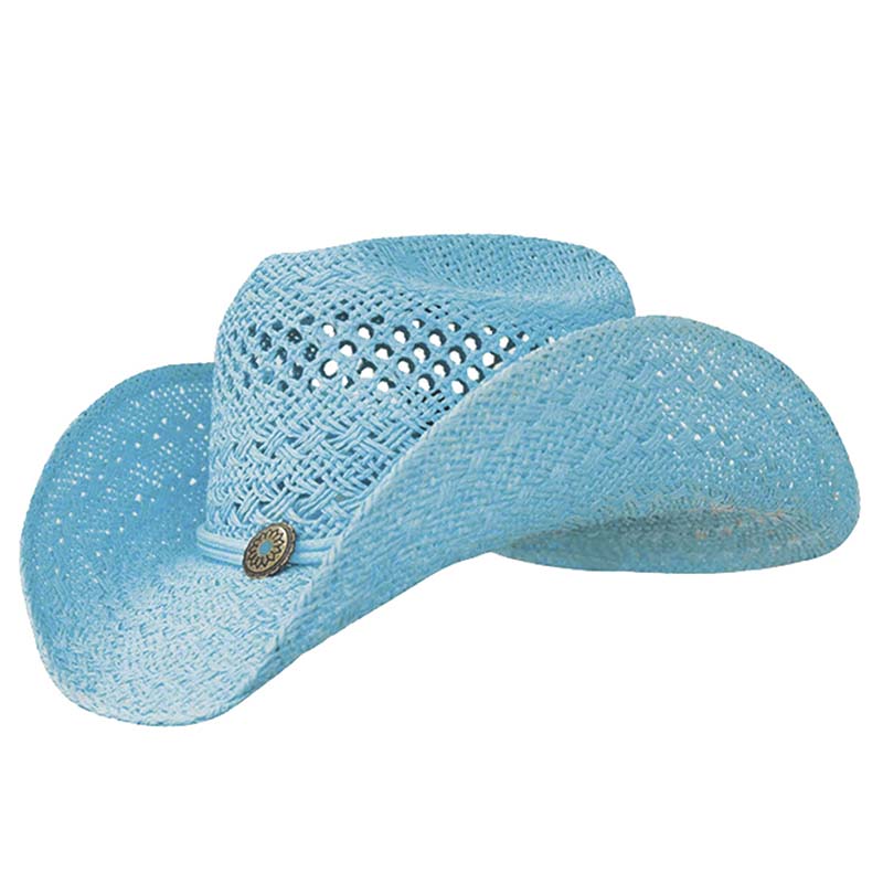Ladies straw hat coloured