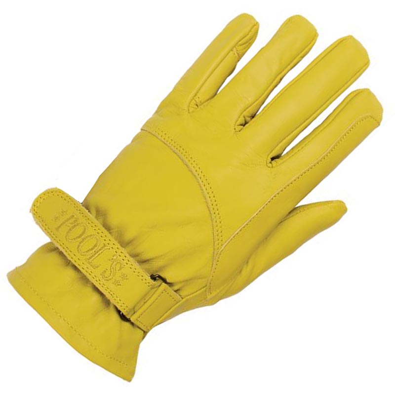 Western leather working gloves velcro closure