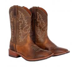 WESTERN BOOTS POOL’S UNISEX WORN LEATHER - 4275