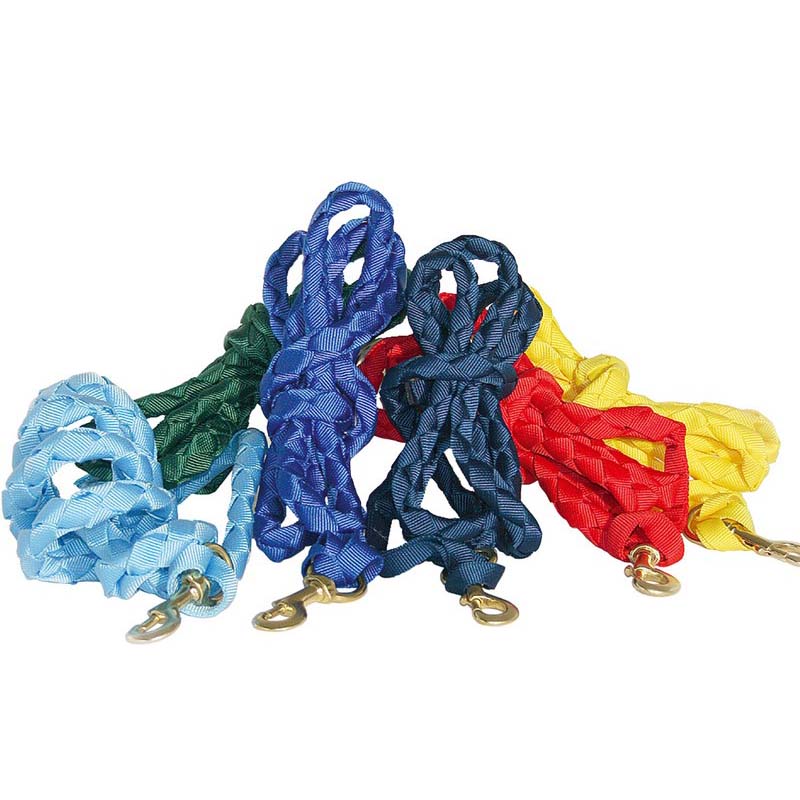 Two tone knotted nylon soft longe