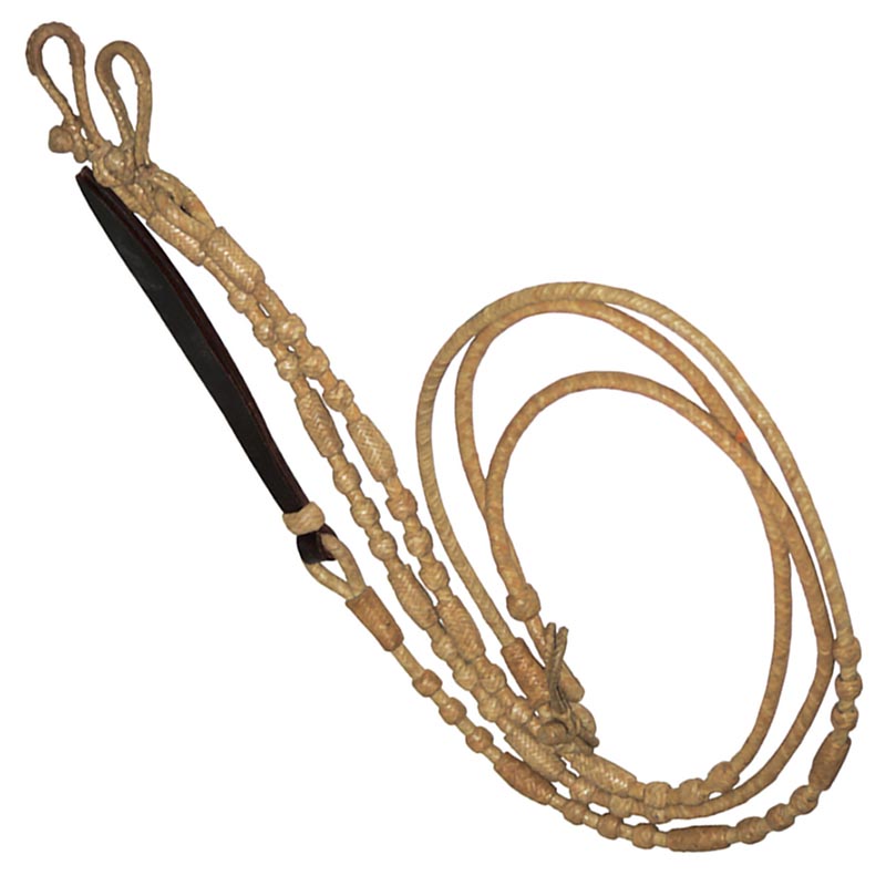 Romal raw leather reins