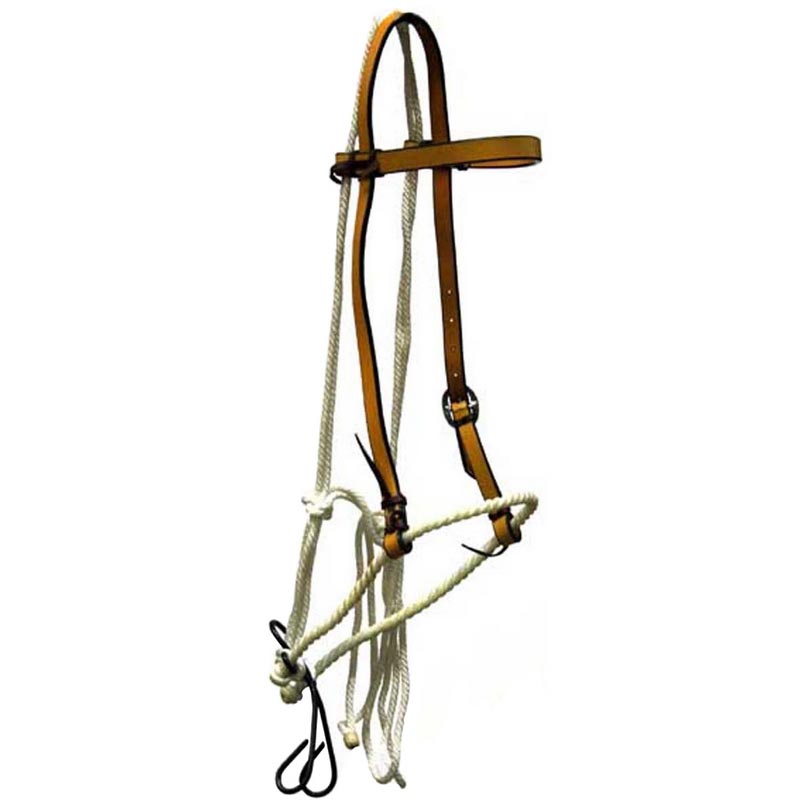 Easy stop - fast stop leather harness long size