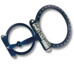RING SNAFFLE WITH DECORATION AND INSERTS - 4531