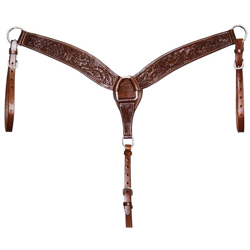 Pool’s leather shoulder guard with flower workmanship
