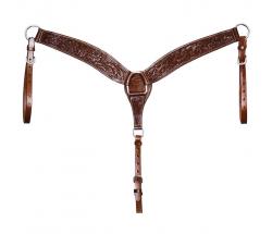 POOL’S LEATHER SHOULDER GUARD WITH FLOWER WORKMANSHIP - 4757