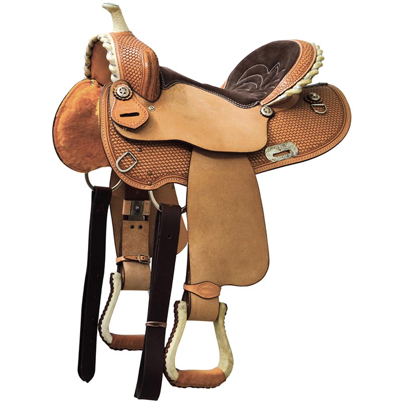 Denver western saddle barrel model colored seat