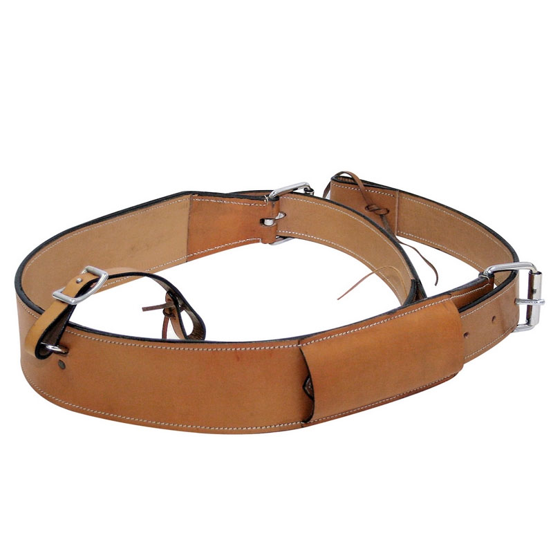 Leather western saddle rear girth