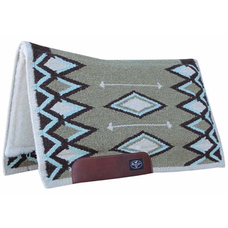 Western wool saddle pad jalapeno model