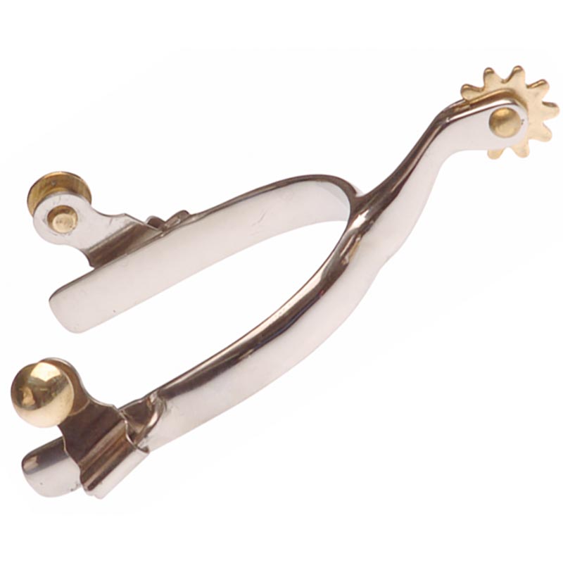 Western smooth stainless steel spurs