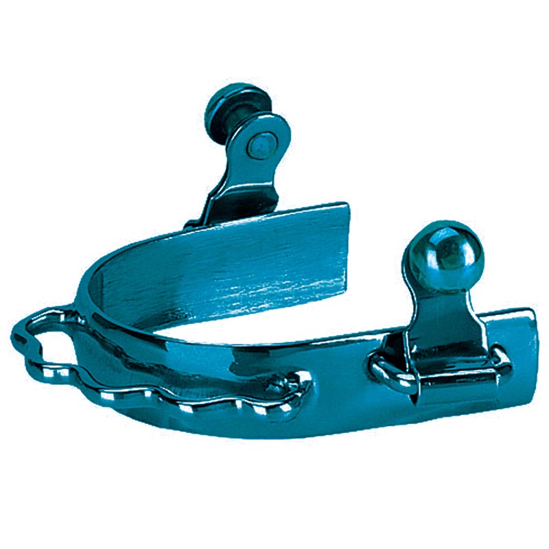 Coloured barrel western spurs