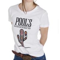 POOL'S  WOMEN SLIM FIT T-SHIRT WITH CACTUS PRINT