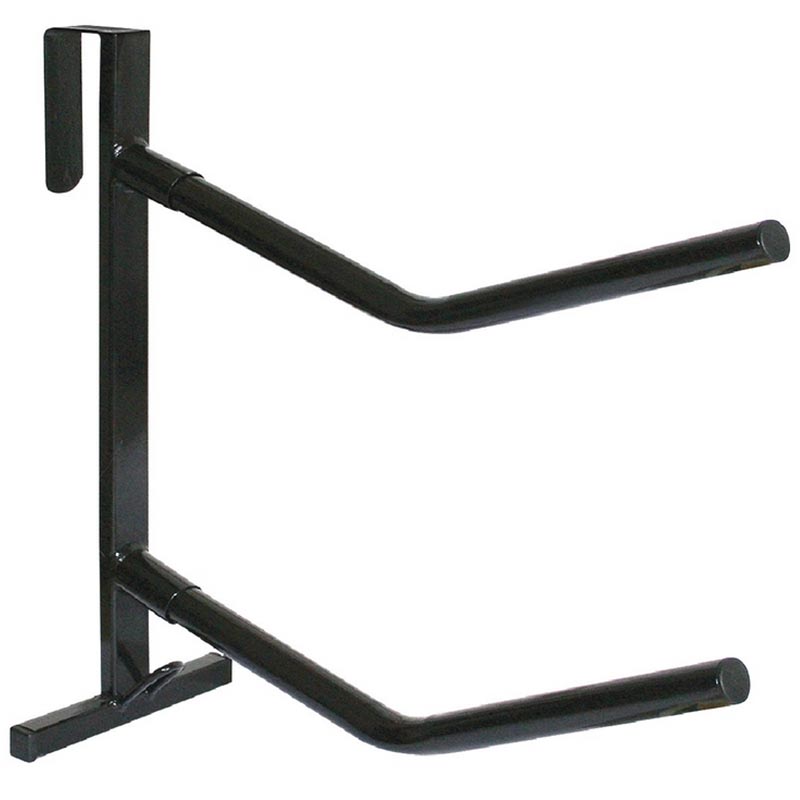 Iron fence saddle rack