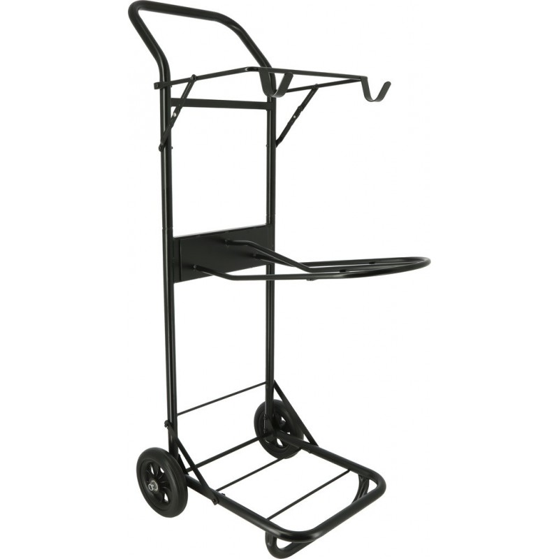 Coloured saddle and tack trolley