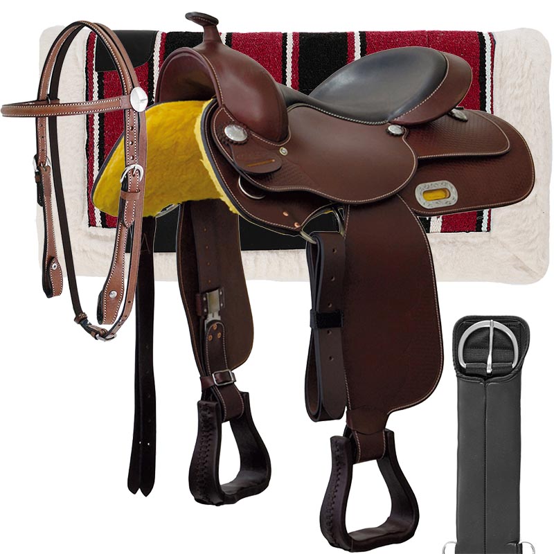 Lakota reining western saddle with accessories