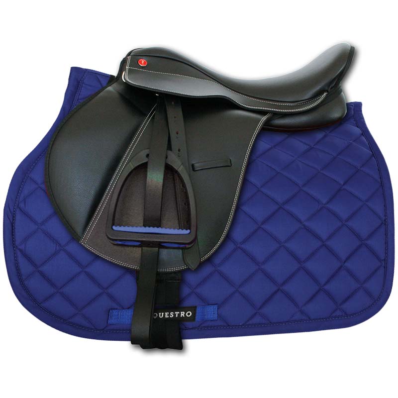 Spring english saddle with custom accessories