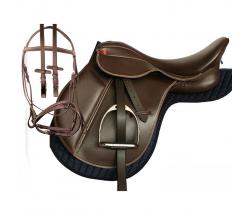 PRO-LIGHT ENGLISH SADDLE WITH CUSTOMIZABLE ACCESSORIES - 8164