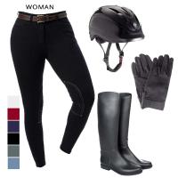 RIDING CLOTHES SET PANTS-CAP-GLOVES-BOOTS