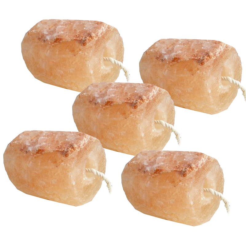 Set 5 pieces art. 1054 roll natural mineral salt himalaya 1.5 kg
