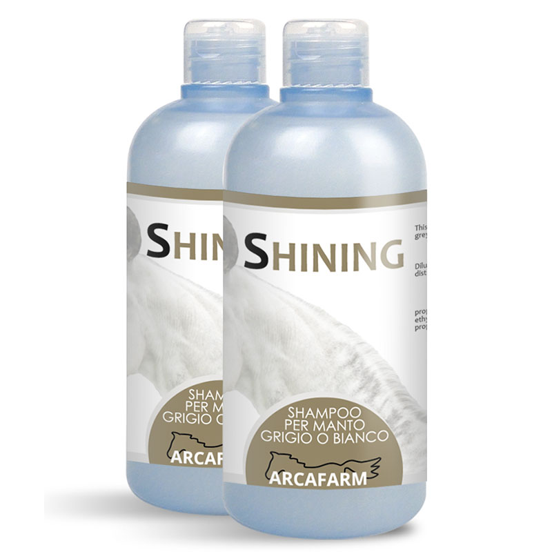 Set 2 pieces art. 0869 shampoo white grey coat shining