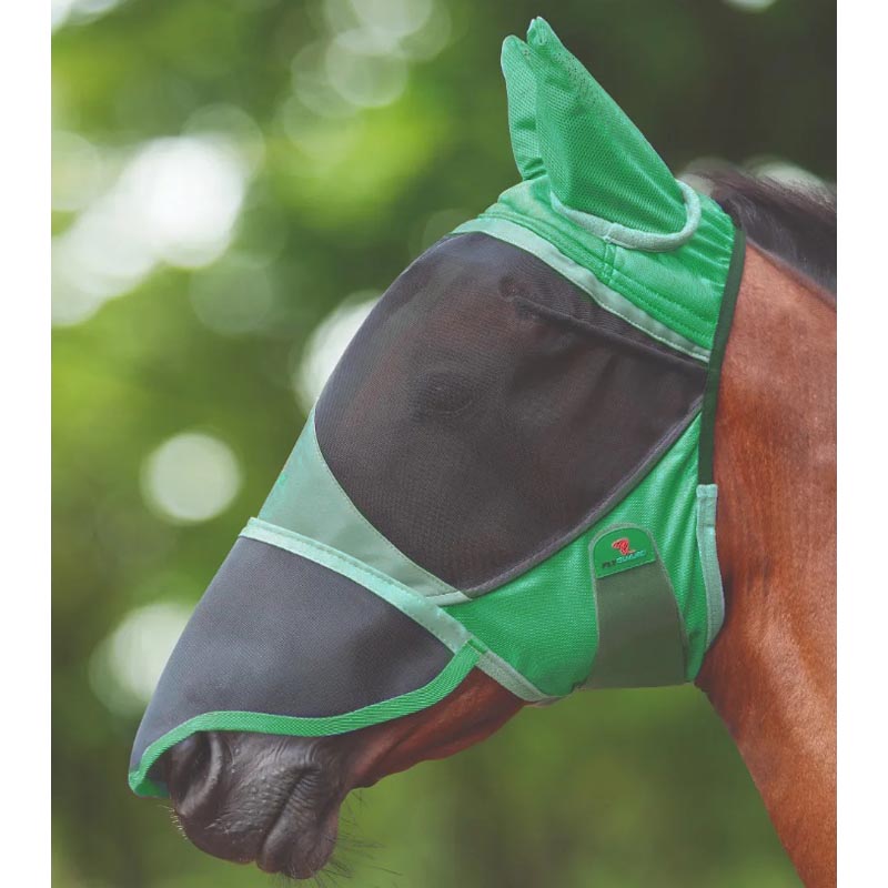 Horse fly mask deluxe ergonomic soft mesh