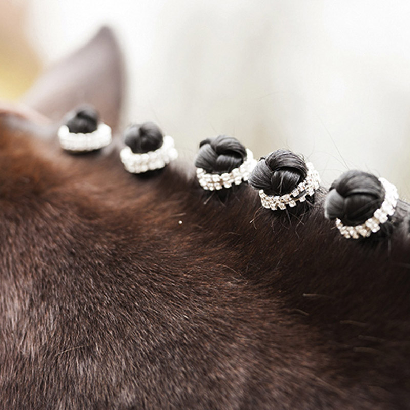 Rubber rings for mane crystal