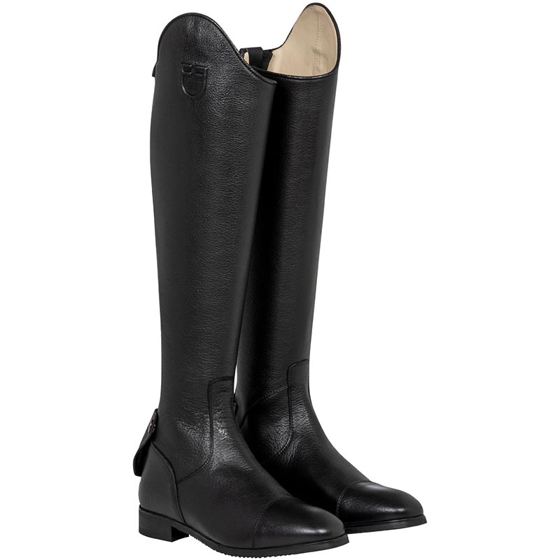 Equestro jupiter riding boots in leather with back zip