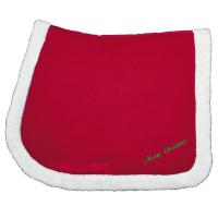 STUFFED SADDLECLOTH FOR CHRISTMAS WITH EMBROIDERY MERRY CHRISTMAS - 9306