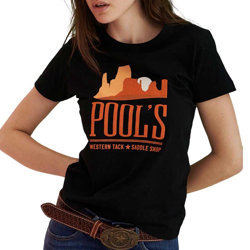 Pool's  women slim fit t-shirt with colorado print