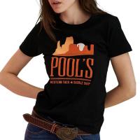 POOL'S  WOMEN SLIM FIT T-SHIRT WITH COLORADO PRINT