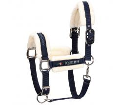 EQUILINE ADJUSTABLE HALTER WITH LAMBSKIN - 0342