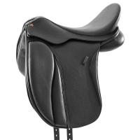 DRESSAGE SADDLE PRO LIGHT GENUINE LEATHER WITH ADJUSTABLE GULLET