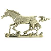 BRASS WALL KEYRING FEATURING A HORSE