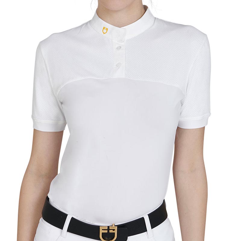 Ladies equestro mesh competition polo shirt