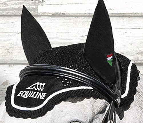 Equiline ear net outline with embroidery