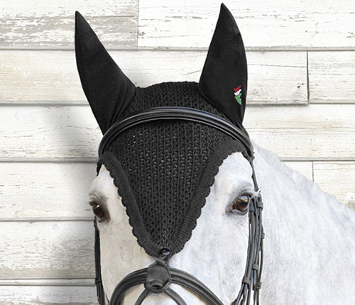Equiline ear net model loop with tie for bridle