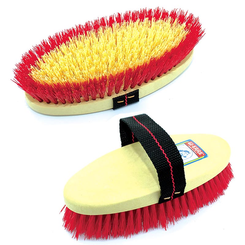Bristle brush horse low