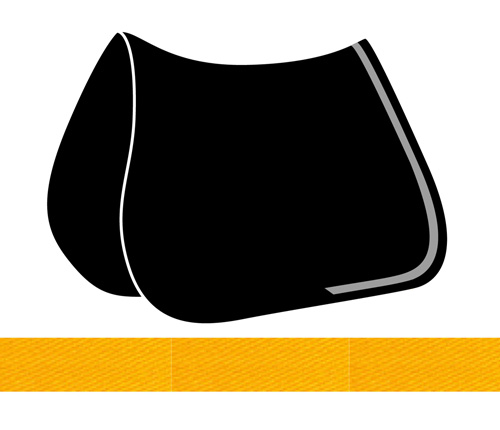 Customization equiline saddlecloth with trimming