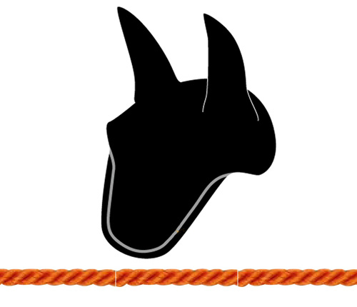 Customization equiline ear net with cord - 3988