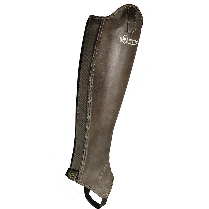 Half chaps equestro leather with elastic exeter