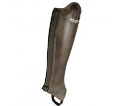 HALF CHAPS EQUESTRO LEATHER WITH ELASTIC EXETER - 3560