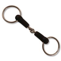 SNAFFLE BIT JOINTED LOOSE RING RUBBER MOUTH