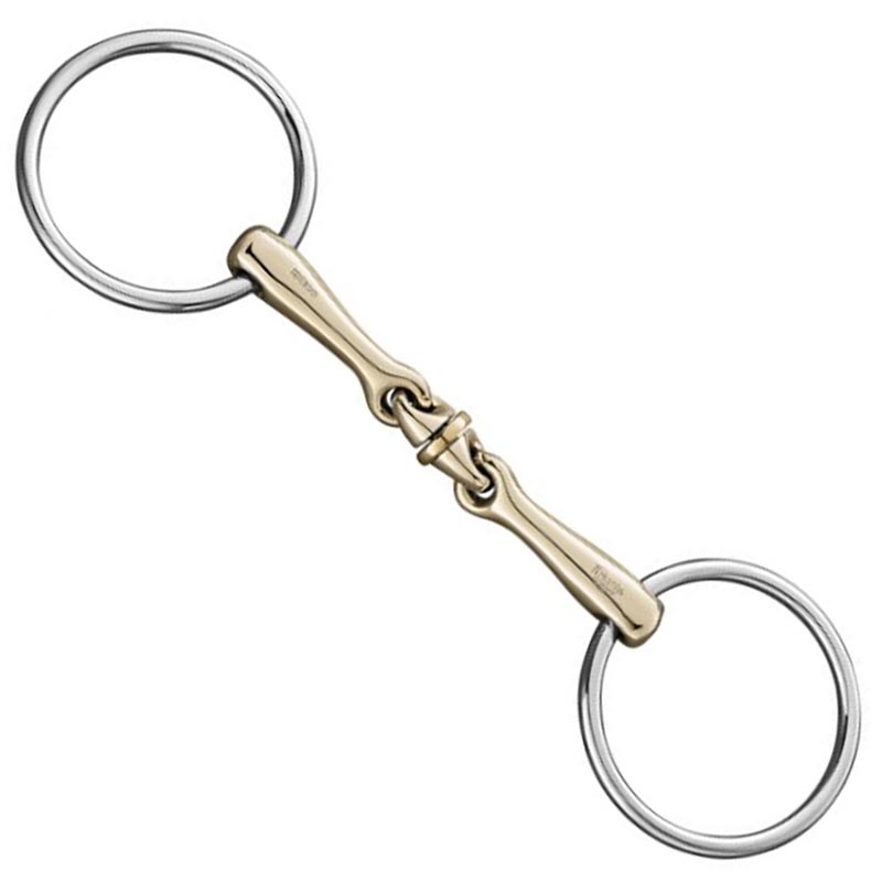 Snaffle ring bit sprenger aurigan 40609 with central toy