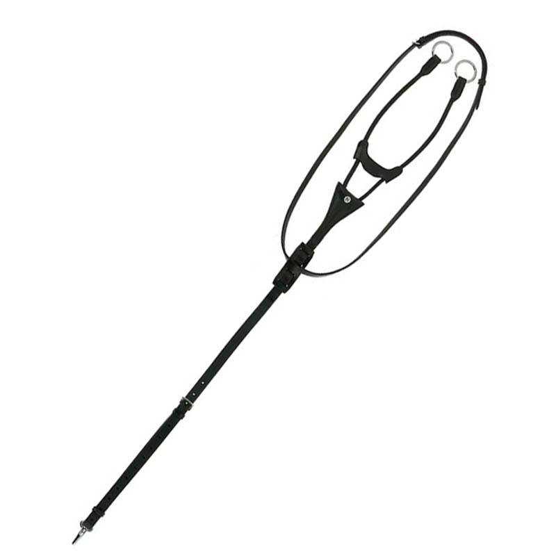 Leather running elastic martingale